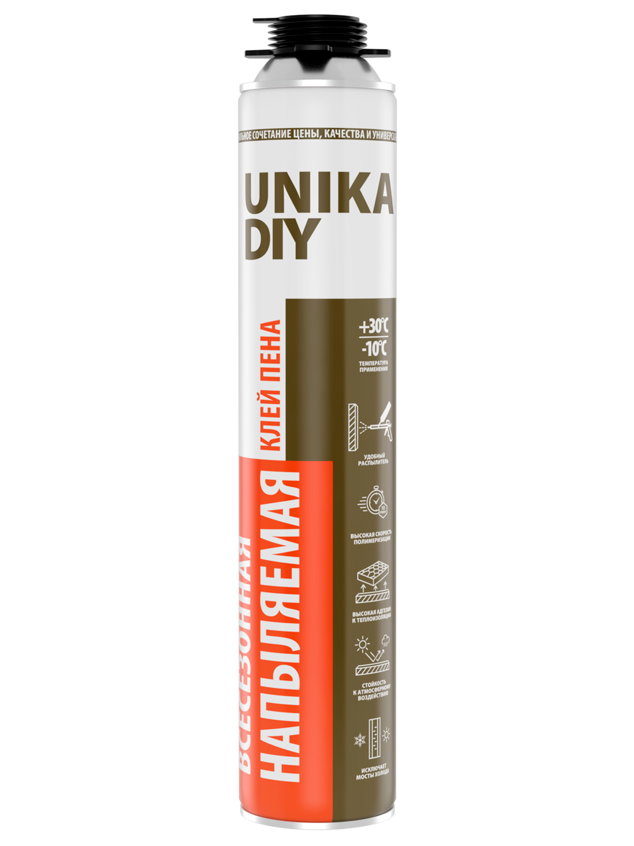 Клей-пена напыляемая UNIKA DIY всесезонная
